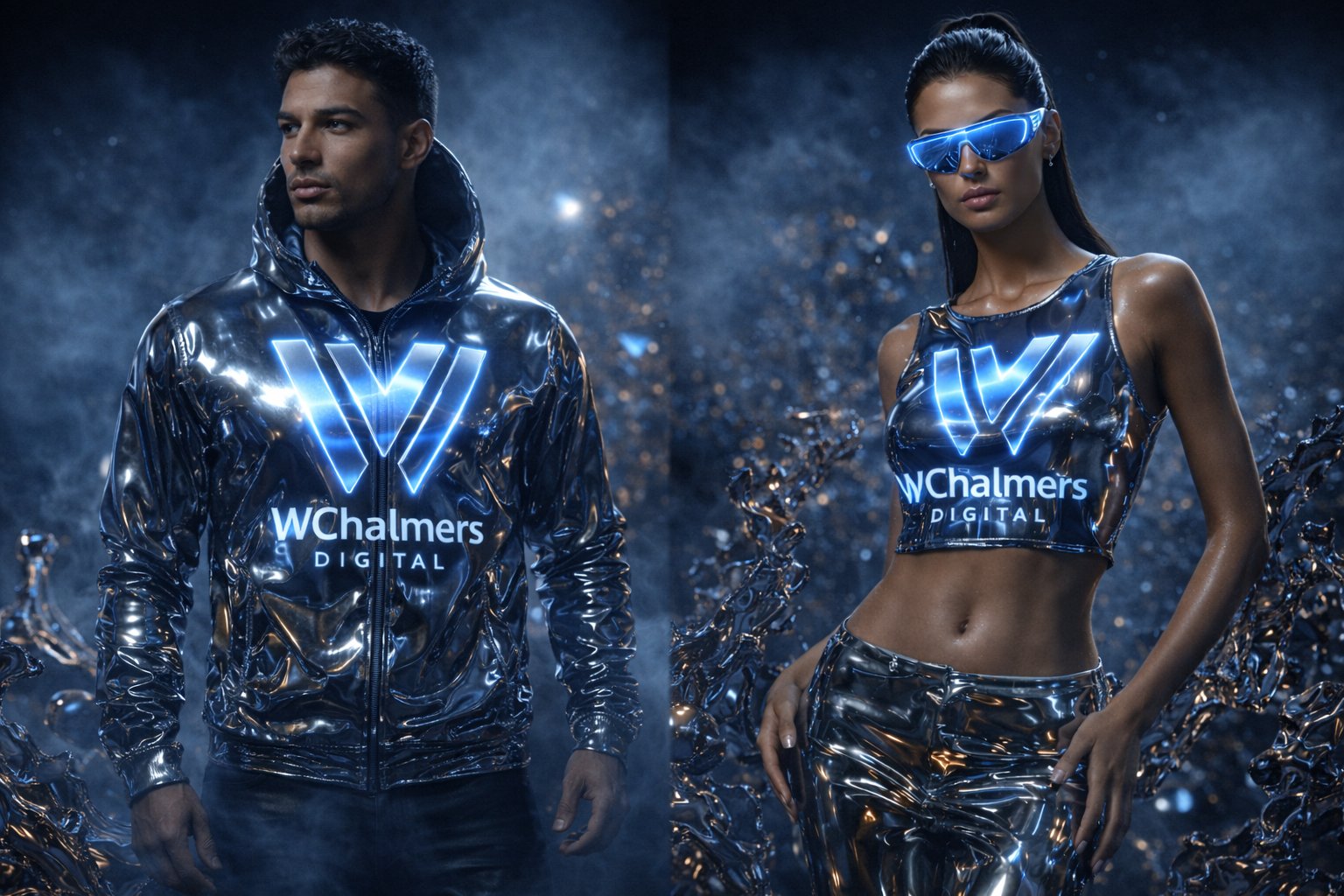 WCD Metallic Apparel Models